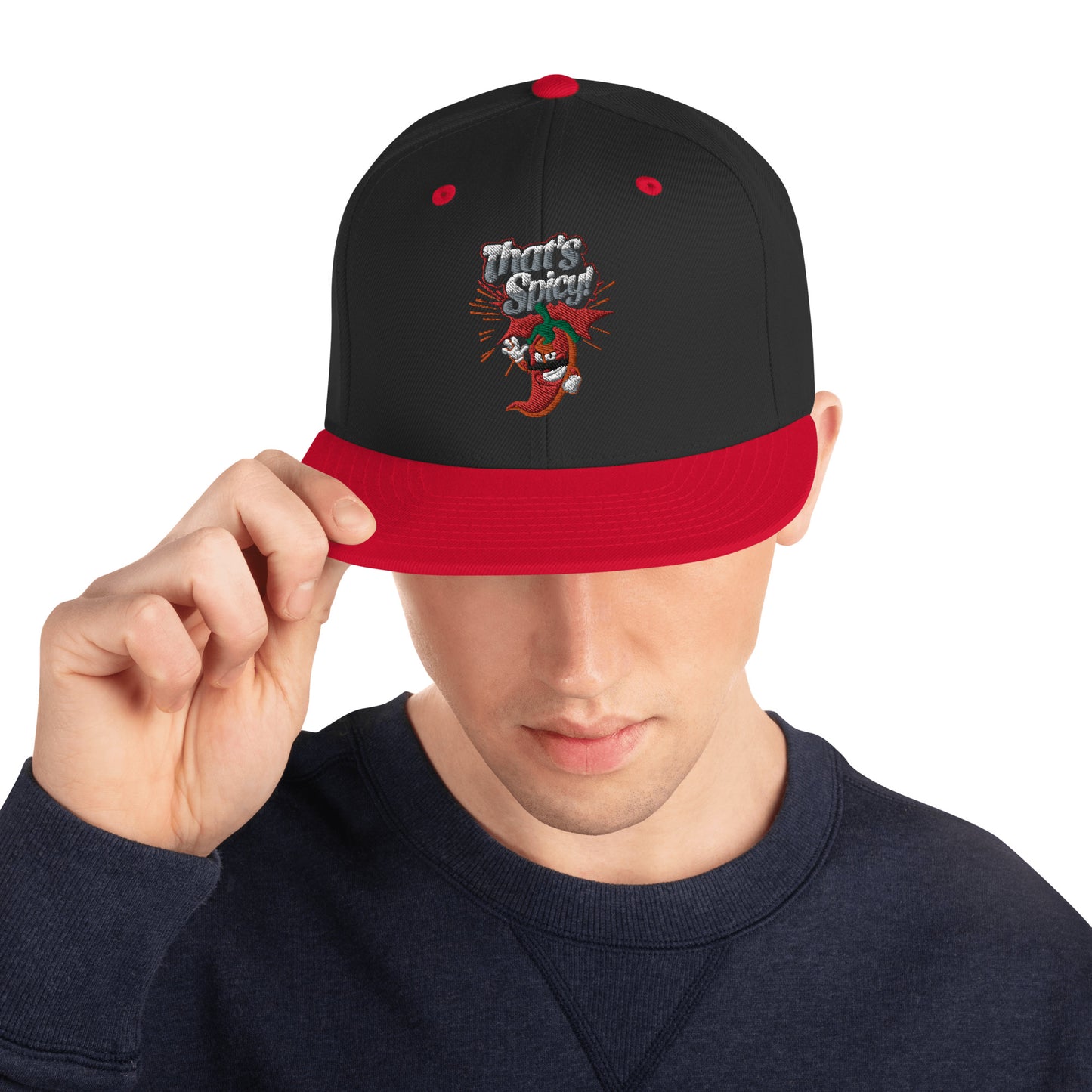 That's Spicy Embroidered Snapback Hat