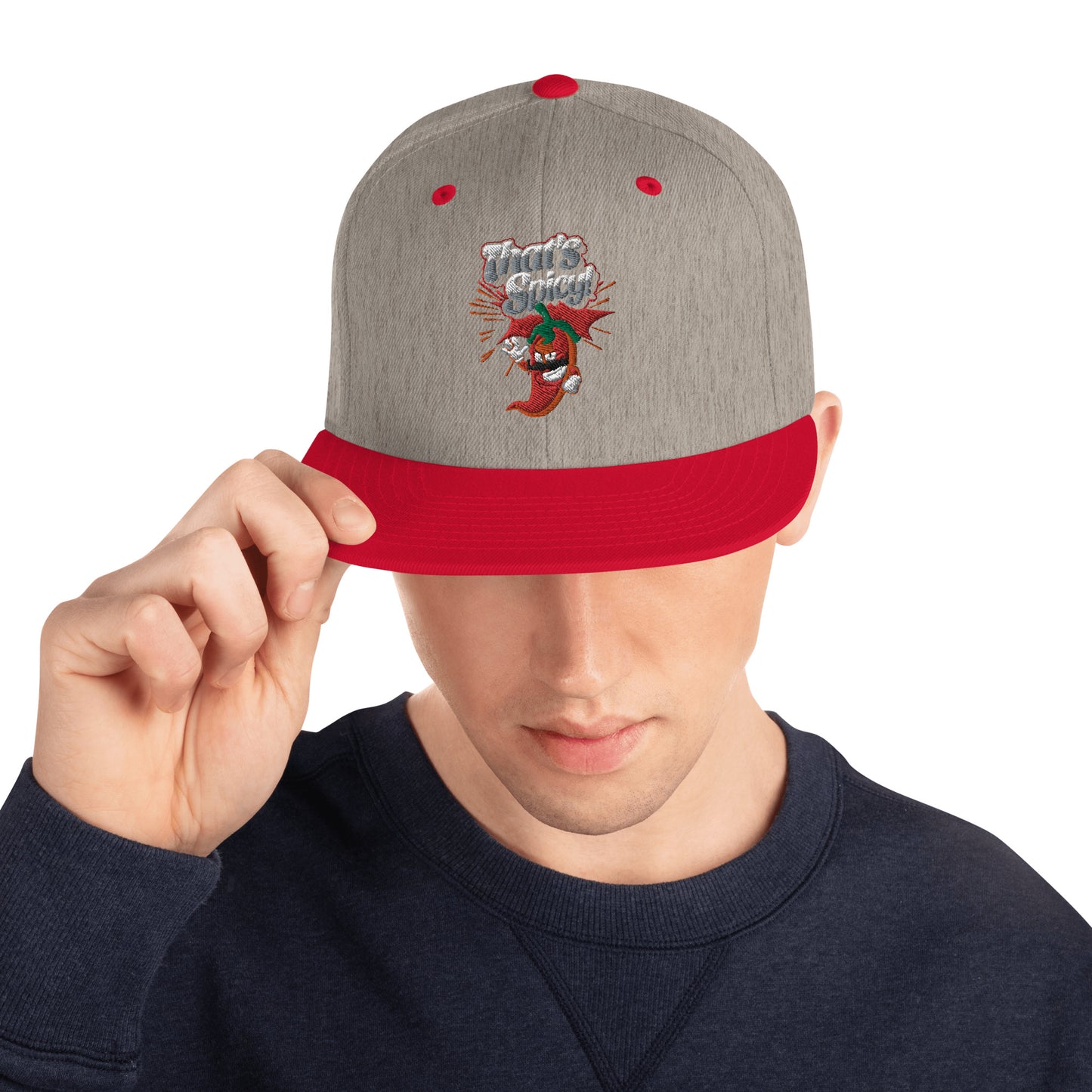 That's Spicy Embroidered Snapback Hat