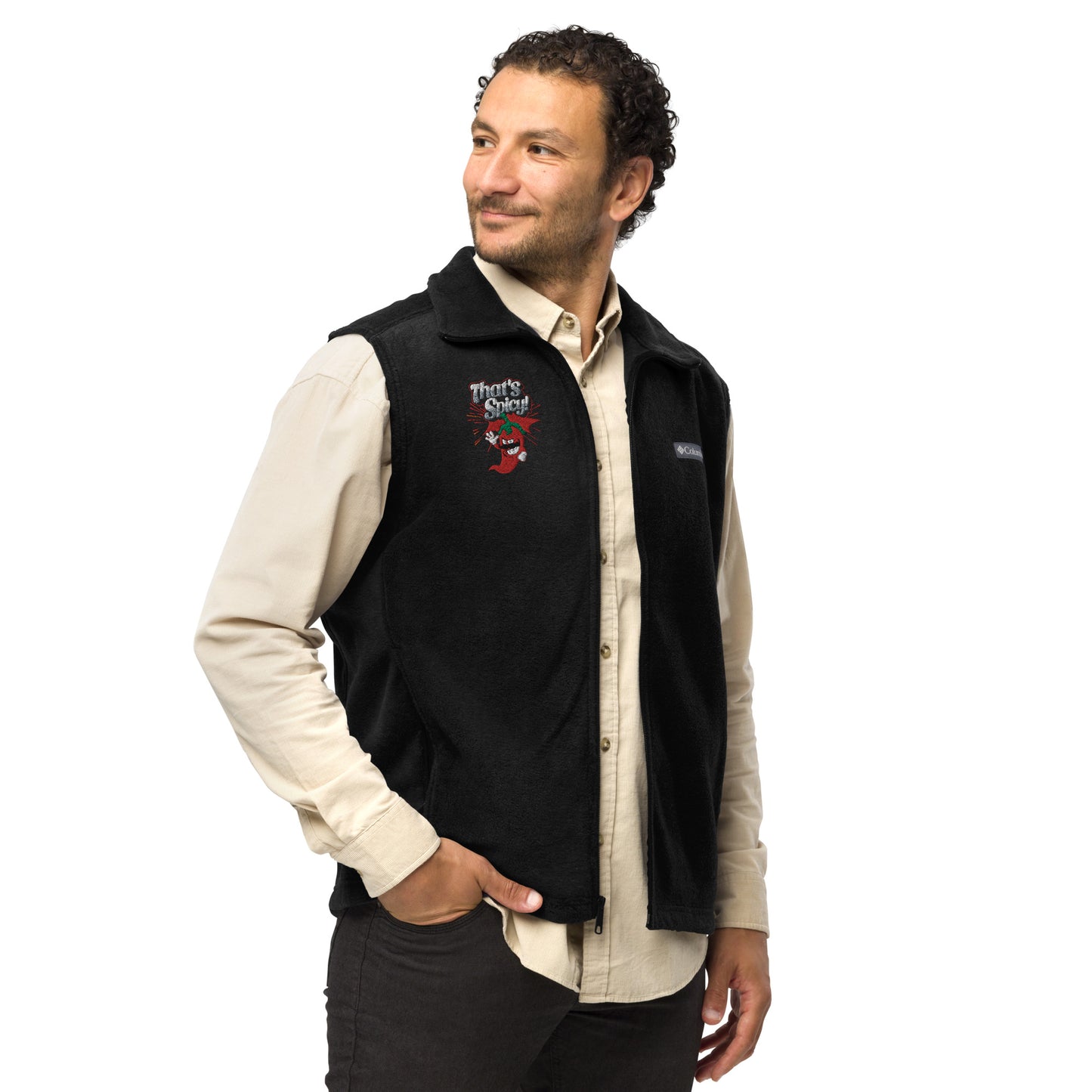 Men’s Columbia fleece vest Embroidered - That's Spicy