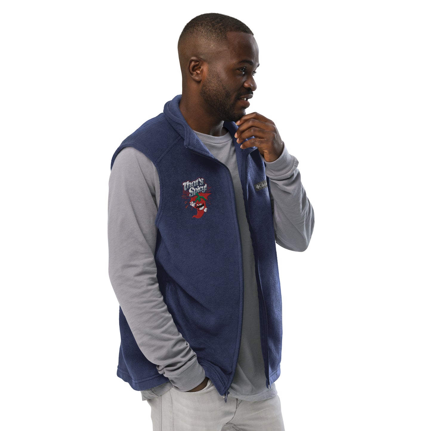 Men’s Columbia fleece vest Embroidered - That's Spicy