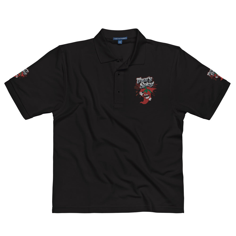 Men's Premium Polo Embroidered - That's Spicy