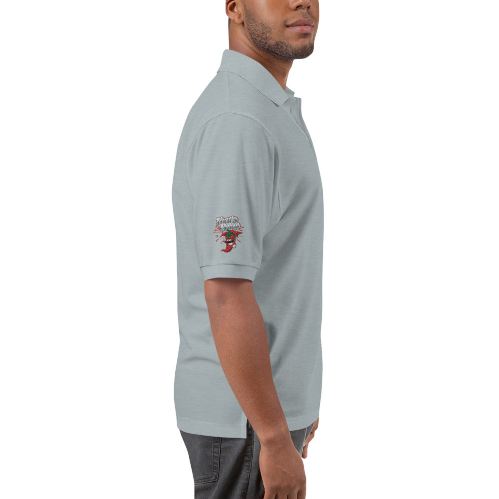 Men's Premium Polo Embroidered - That's Spicy