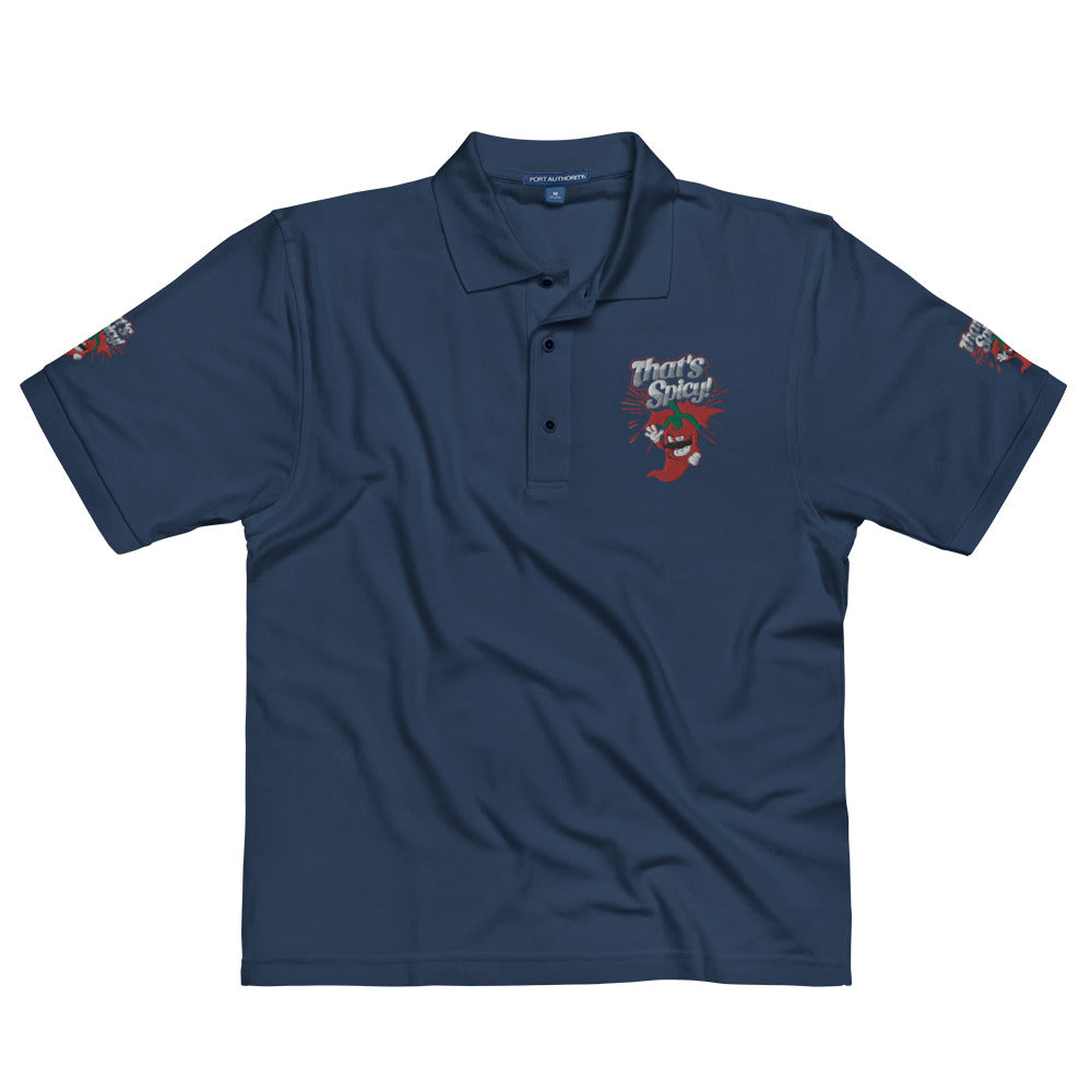 Men's Premium Polo Embroidered - That's Spicy