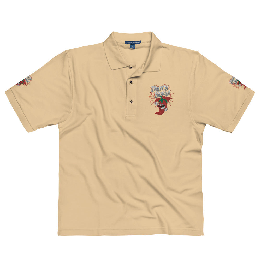 Men's Premium Polo Embroidered - That's Spicy